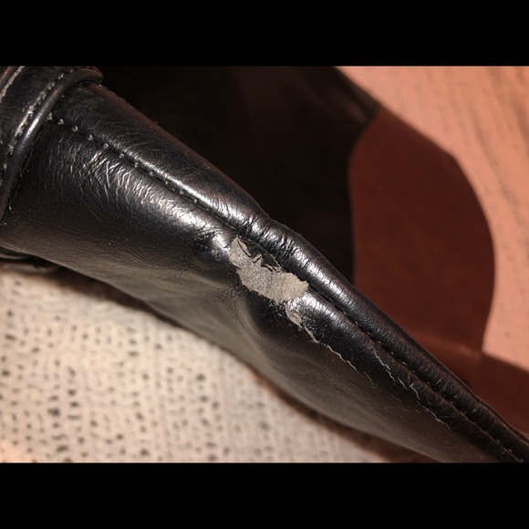 Lightly worn brown/ black boots - Picture 4 of 4